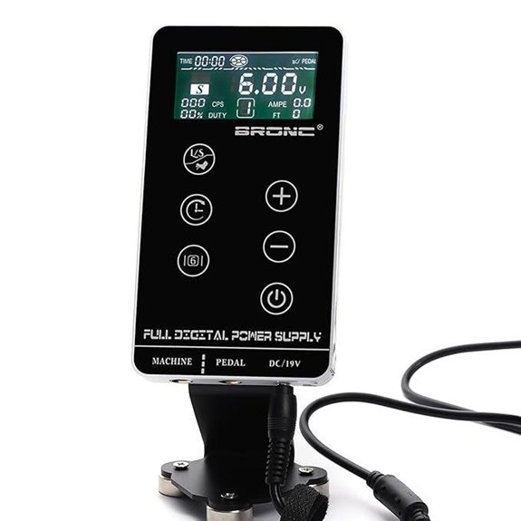 BRONC Digital Touch Screen Tattoo Power Supply