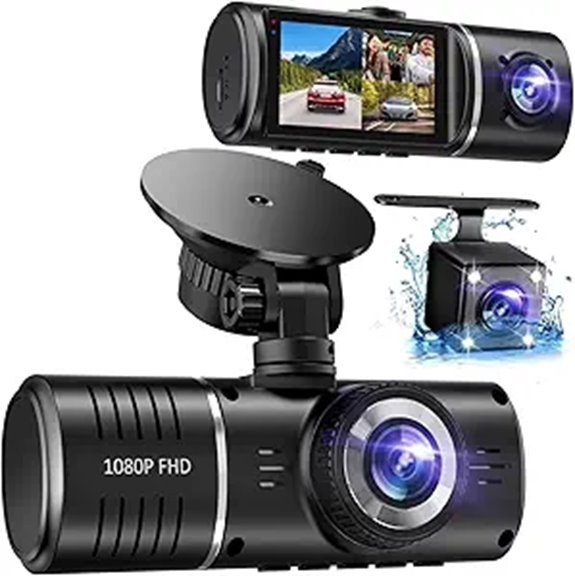Dash Cam Front and Rear 1080P Car Camera