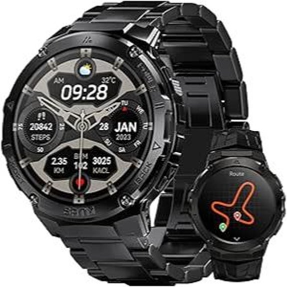 Rugged Smartwatch with GPS and AMOLED Display