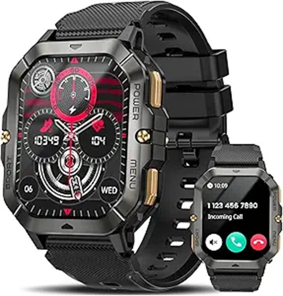 Military Smart Watch for Men with Fitness Tracker