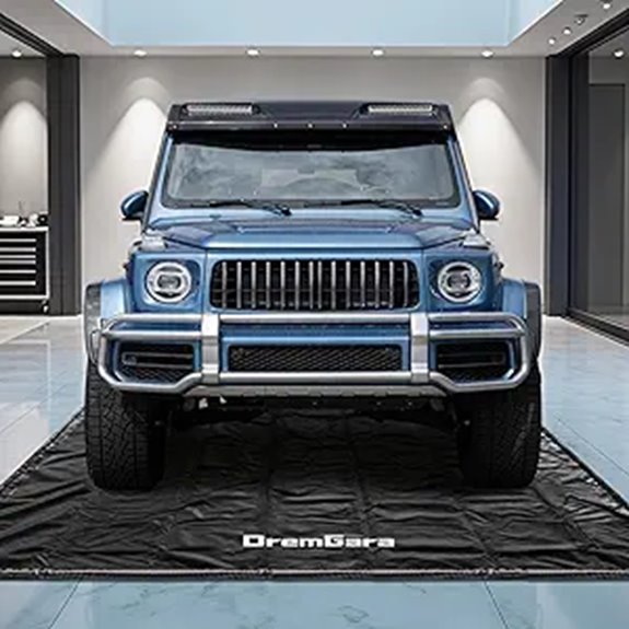 Heavy-Duty PVC Garage Floor Mat with Waterproof Containment