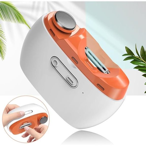 3-in-1 Electric Nail Clipper & Polisher (Orange)