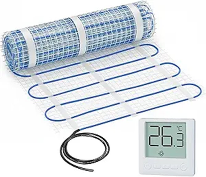 ABORON Electric Radiant Floor Heating System with Thermostat