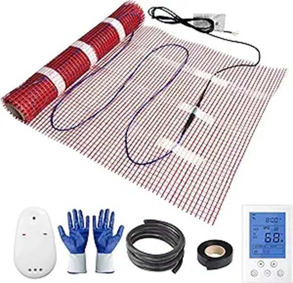 Electric Radiant Floor Heating System with Thermostat