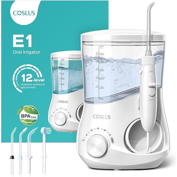 COSLUS Electric Water Flosser for Teeth and Gums