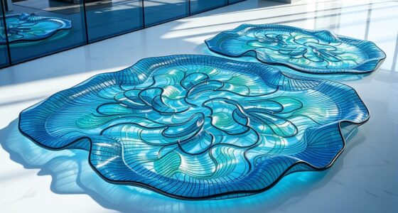 elegant glass sculpture rugs