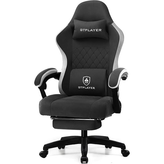 GTPLAYER Ergonomic Gaming Chair with Footrest