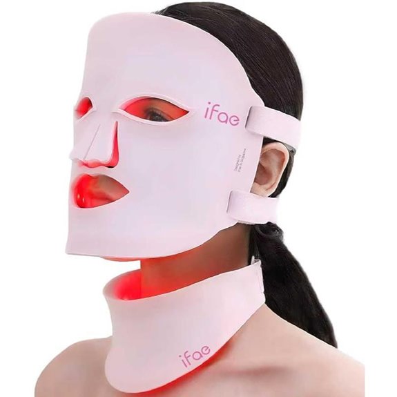 facial and neck red light