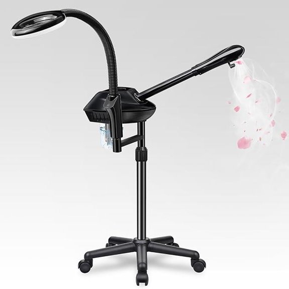 Facial Steamer with Magnifier and Light for Skin