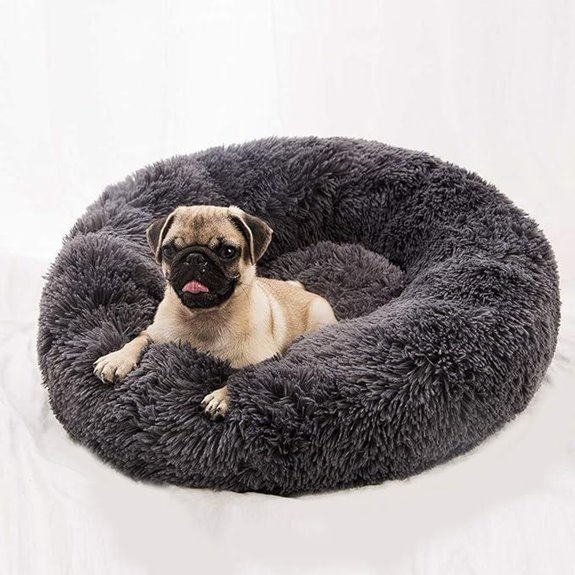BODISEINT Faux Fur Dog & Cat Calming Bed