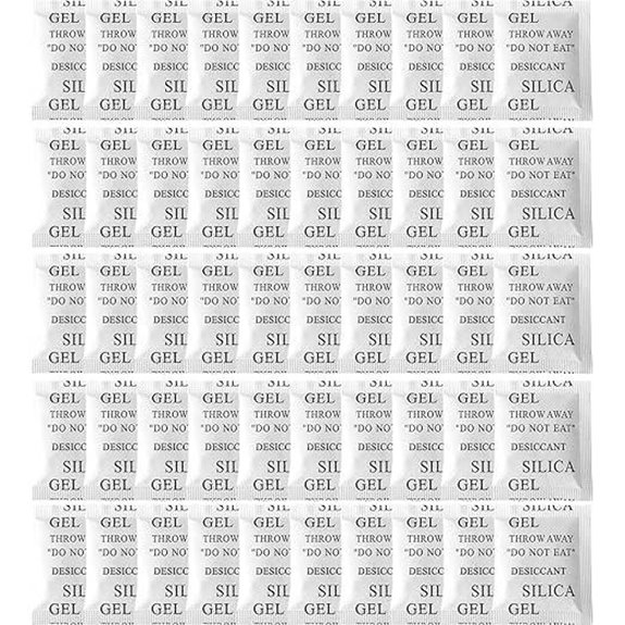Silica Gel Packets 50PCS Moisture Absorbers for Storage