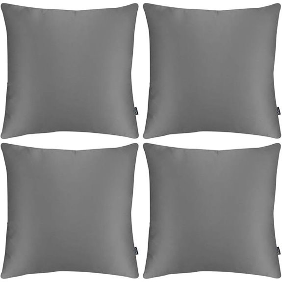 Faylapa 4-Pack Satin Pillow Cases 18 x 18