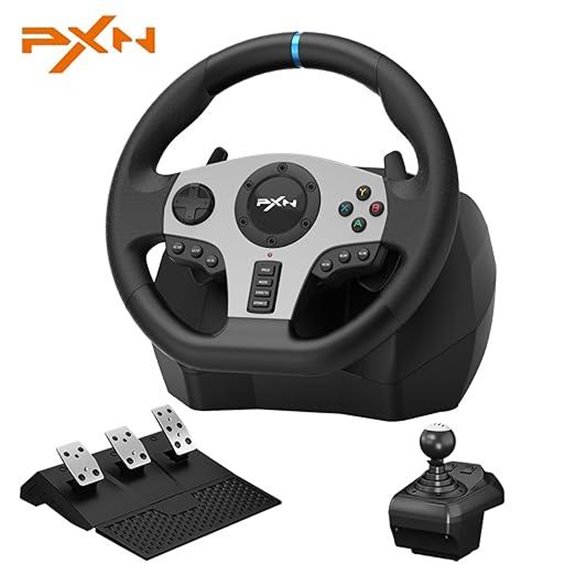 PXN V9 Gaming Racing Wheel with Pedal and Shifter
