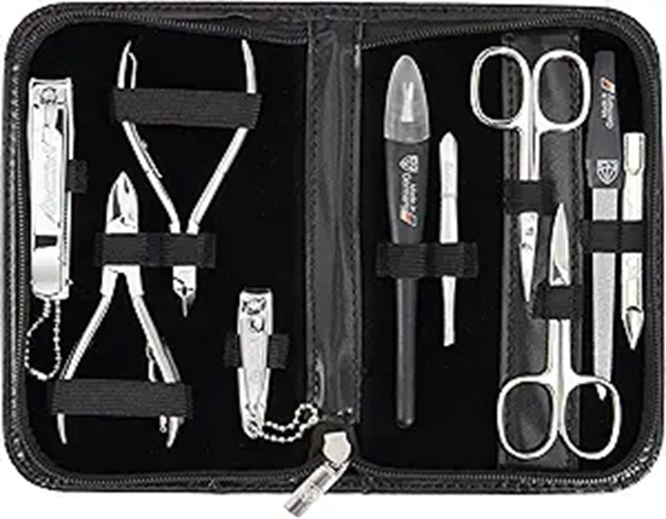 3 Swords Germany 10-Piece Manicure Pedicure Kit