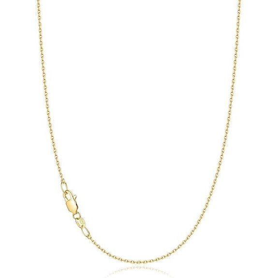 Jewlpire 18k Gold Plated Silver Chain Necklace Women