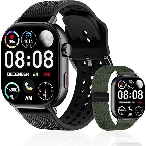 Fitness Tracker Smartwatch with GPS and AMOLED Display