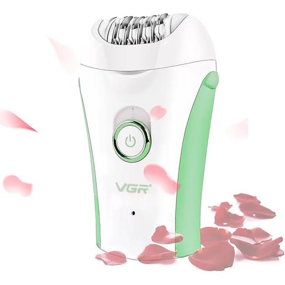 Green Facial Hair Epilator with Eyebrow Trimmer for Women