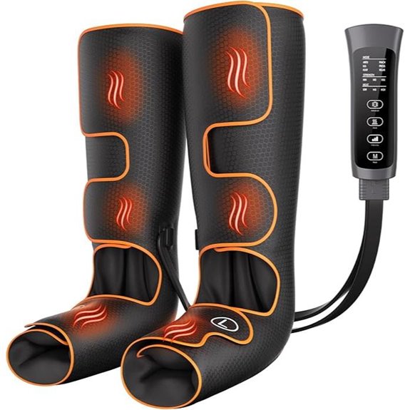 Leg Massager with Heat Compression and Controller