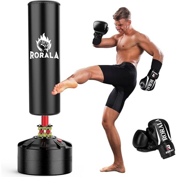 Freestanding Punching Bag with Gloves (70 203lbs)