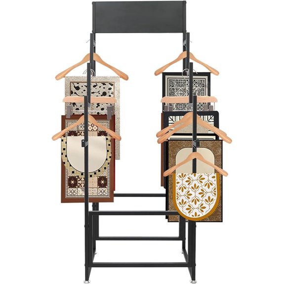 Display Rack for Scarves and Blankets 100 Lb Capacity