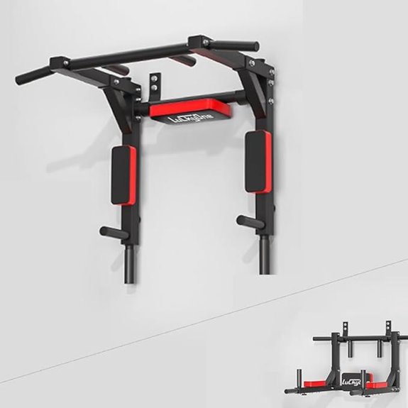 Multifunctional Wall-Mounted Pull-Up Bar Heavy Duty Steel