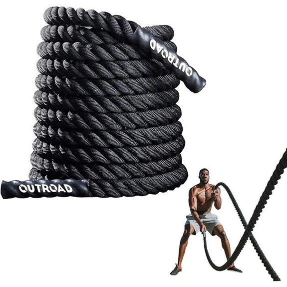 Battle Ropes 1.5 x 30 ft Heavy Polyester