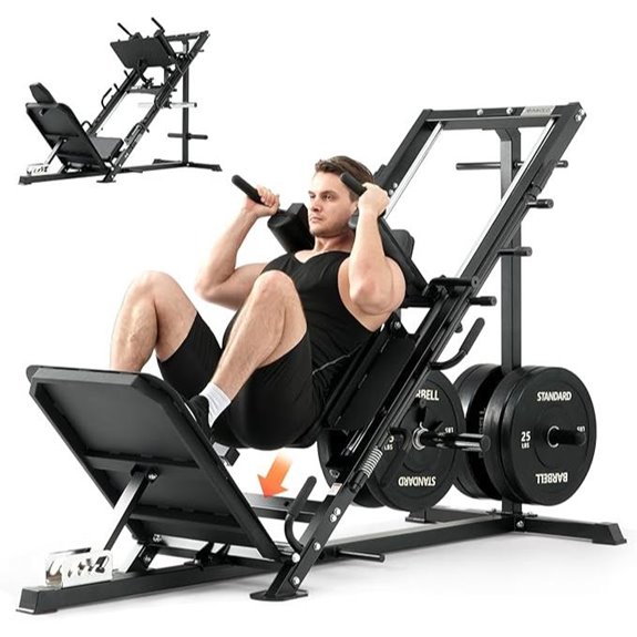 Mikolo Leg Press Hack Squat Machine for Home Gym