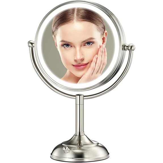 Large Lighted Makeup Mirror with Dimmable LED Lights