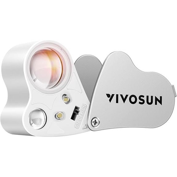 VIVOSUN 30X-60X Illuminated Jewelers Loupe
