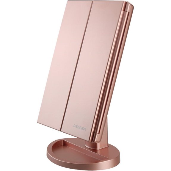 Deweisn Lighted Vanity Mirror with Magnification and Touch