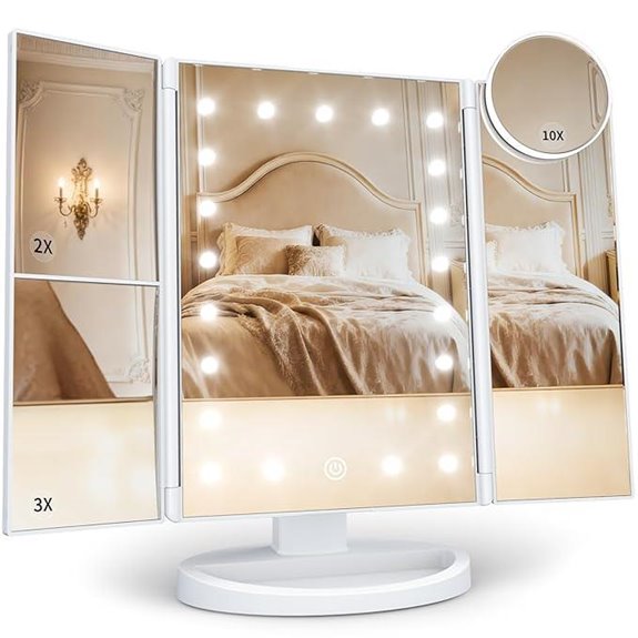 HUONUL Makeup Mirror with Lights and Magnification