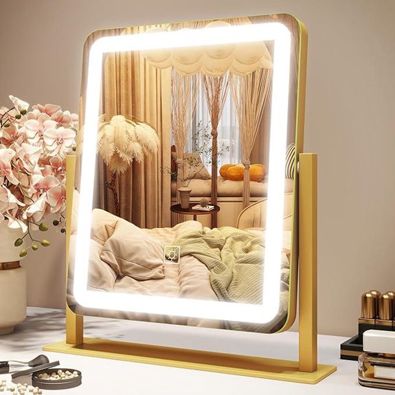 ROLOVE Lighted Vanity Mirror with Touch Control