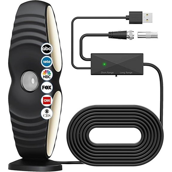 2025 Indoor/Outdoor TV Antenna with Amplifier