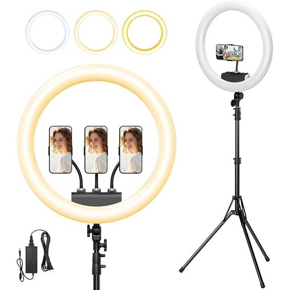 Large 19 Ring Light with Stand for Live Streaming
