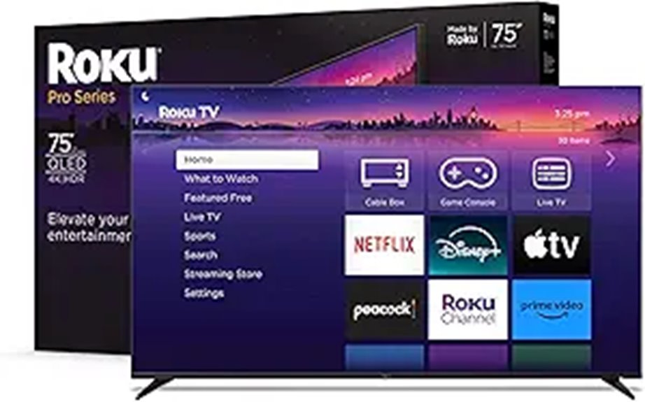 Roku 75-Inch Pro Series 4K QLED Smart TV