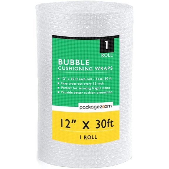 Bubble Cushioning Wrap 12x30ft Perforated Packing