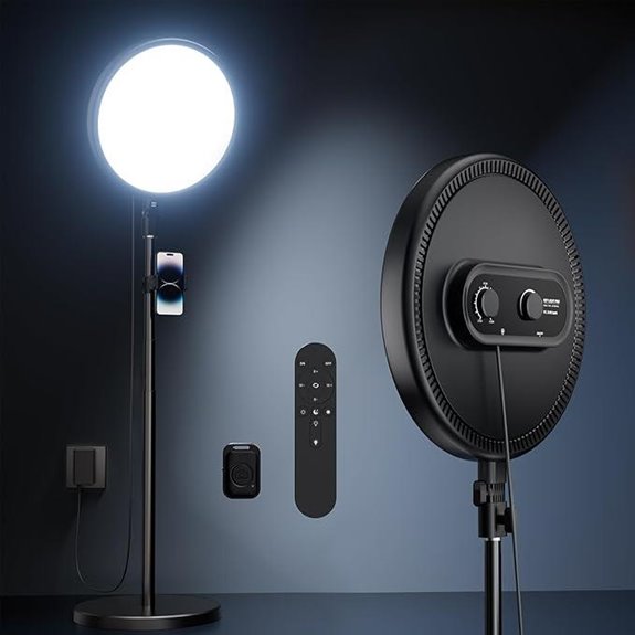 TODI Large Ring Light with Stand and Phone Holder