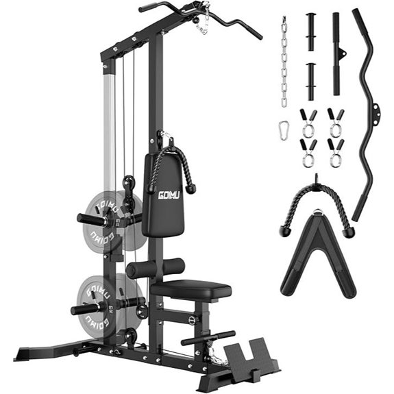 LS01 LAT Pulldown & Row Machine with AB Crunch