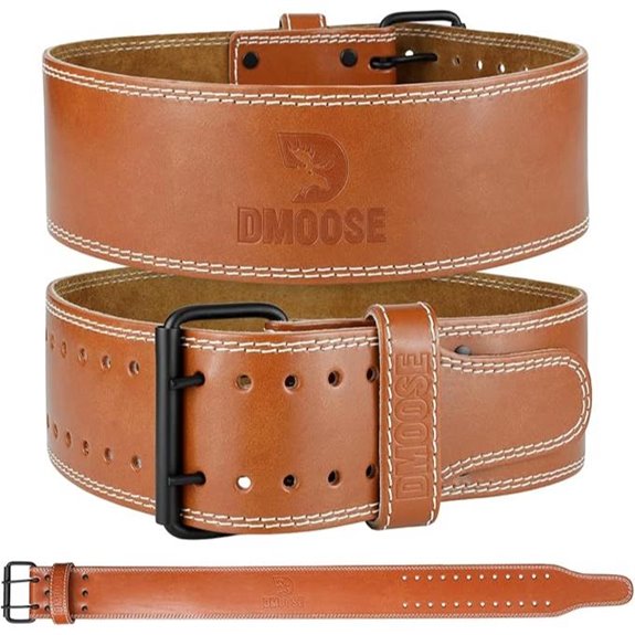 DMoose Leather Weight Lifting Belt for Support