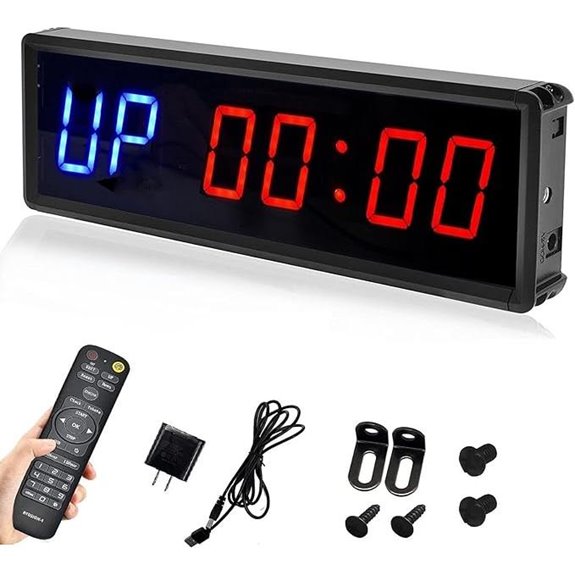 LED Interval Timer with Remote for Gym & Fitness