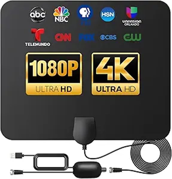 Indoor TV Antenna Long Range 900 Miles with Amplifier with Amplifier