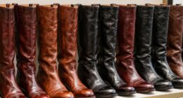 luxury leather boots selection