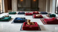 luxury pet beds matching rugs