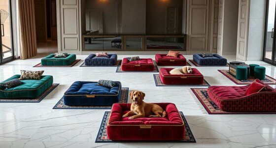 luxury pet beds matching rugs