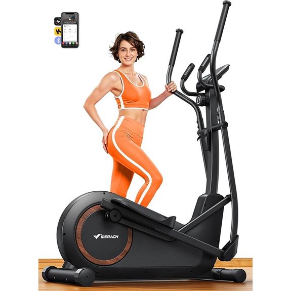 Merach Elliptical Machine with Magnetic Drive System