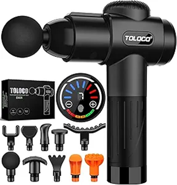 TOLOCO Massage Gun with 10 Heads and Silent Motor