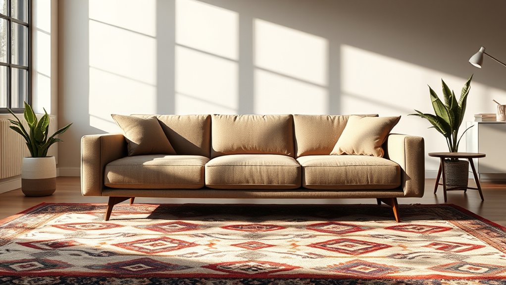 matching sofa height and style