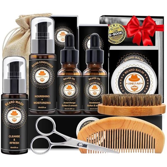 XIKEZAN Men's Beard Grooming Kit with Accessories