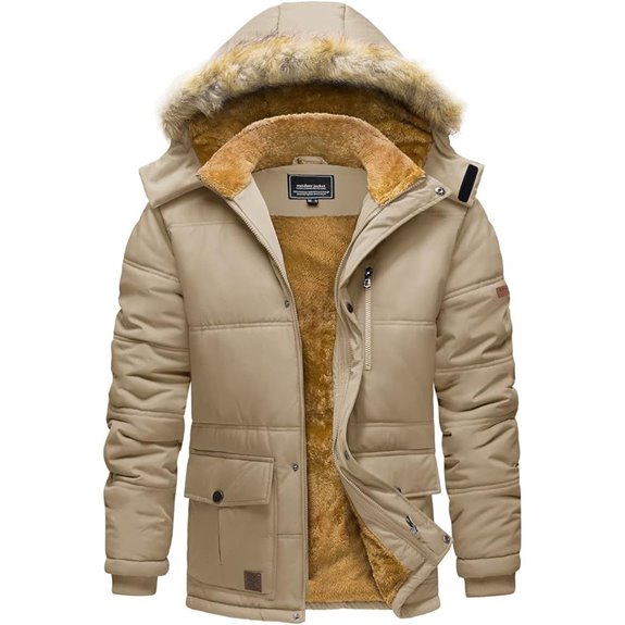 TACVASEN Men's Water-Repellent Winter Parka