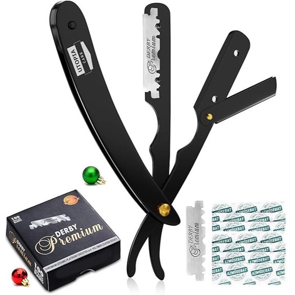 Utopia Care Men's Straight Razor with 100 Blades